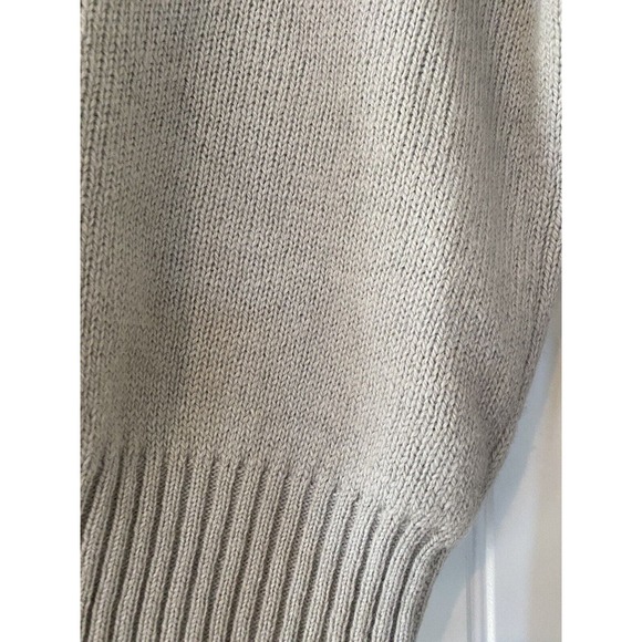 NEW Steeplechase Women’s Wool Knit Rib Crewneck Sweater Large Gray Ralph Lauren - Picture 2 of 5